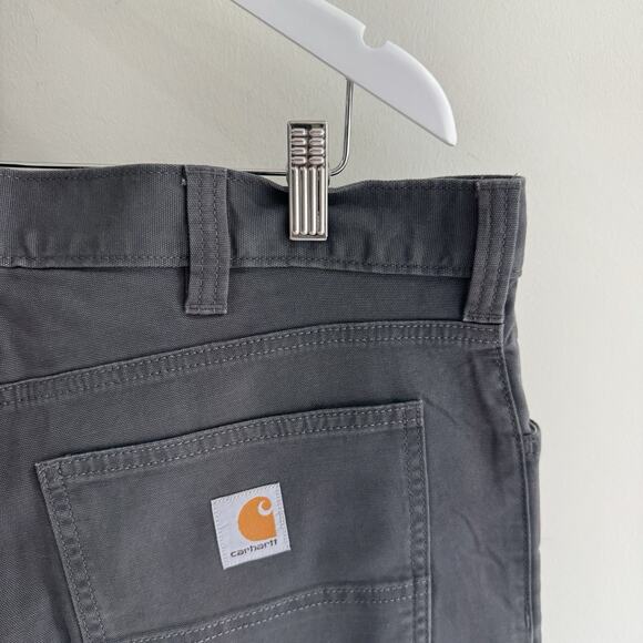 Men’s Carhartt Gray Relaxed Fit Pants 36X34 AS - Picture 4 of 5